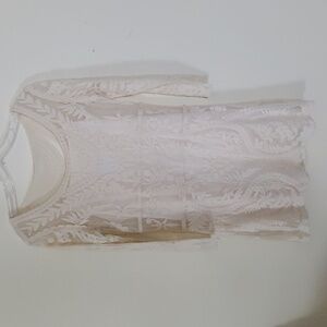 Express  Women's Ivory lace dress Size Sm